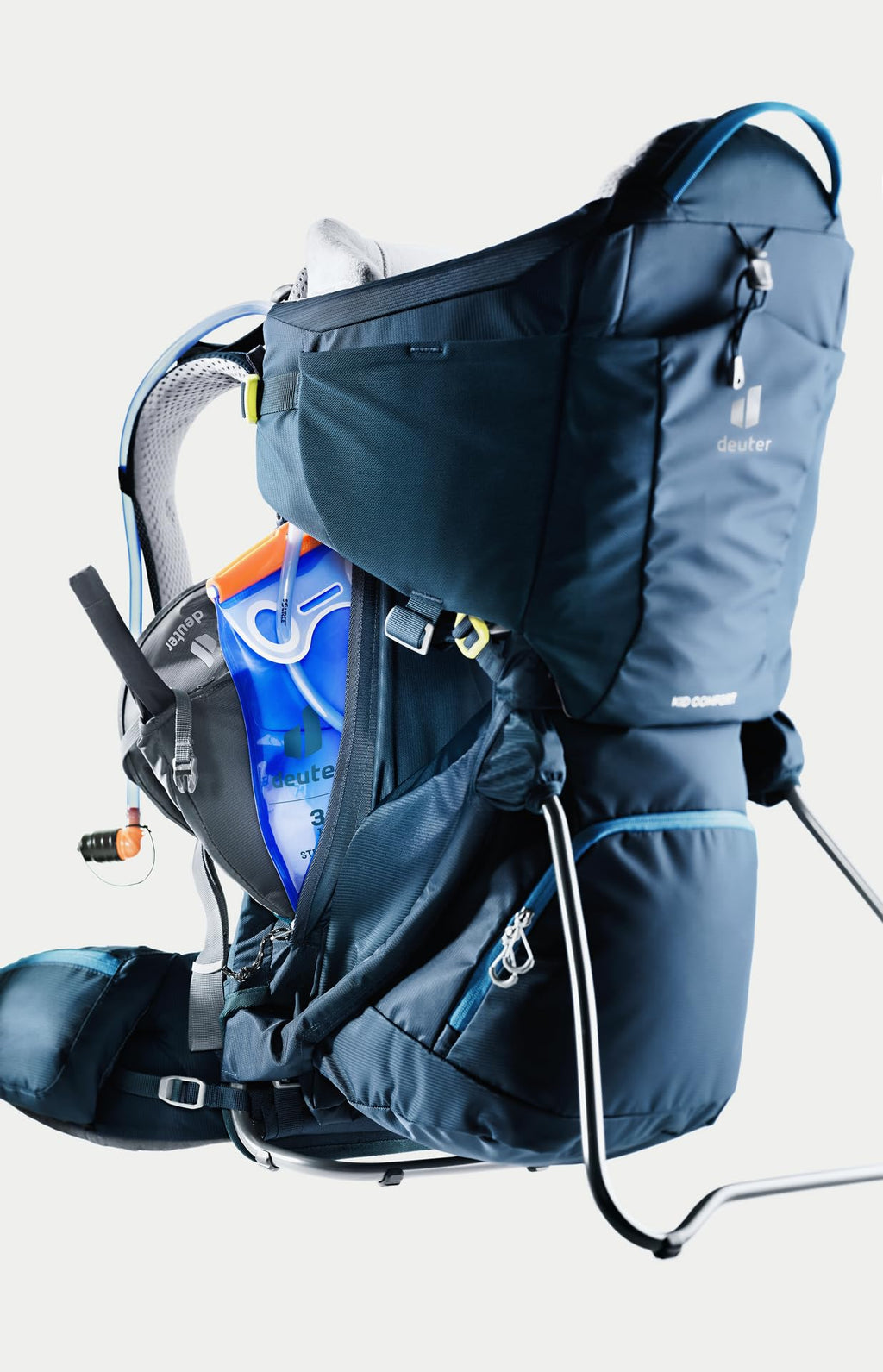Kindertrage deuter Kid Comfort mit VariSlide-Rückenanpassung und VariFlex ECL Hüftflossen, bis 22 kg