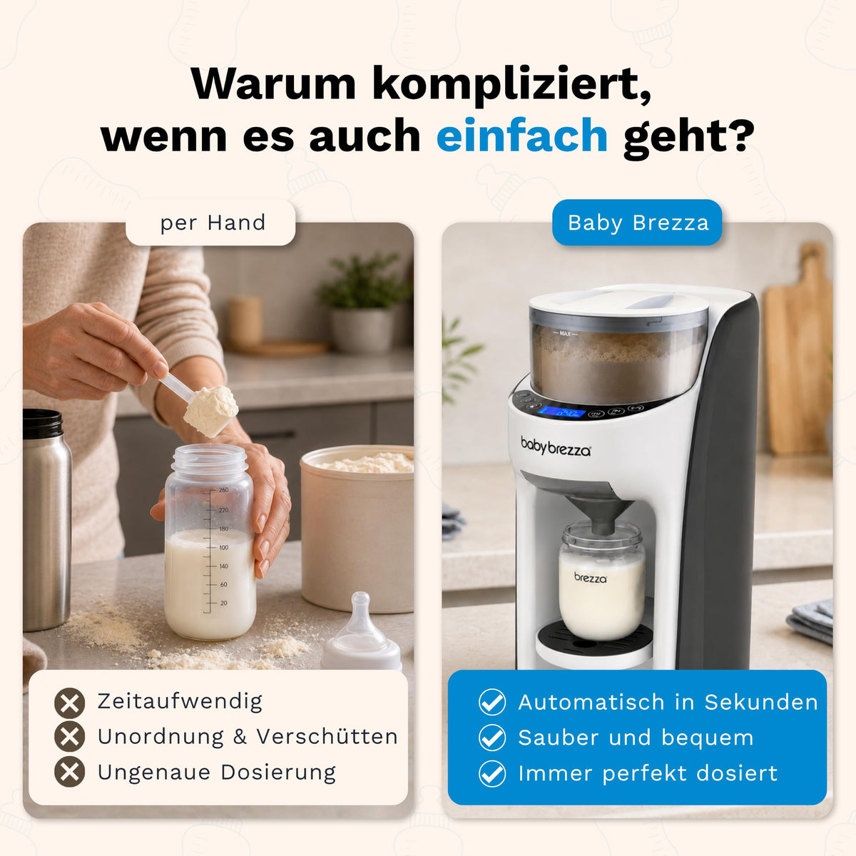 Automatischer Flaschenzubereiter Formula Pro Advanced, bereitet 60–300 ml in 30-ml-Schritten mit 22 °C, 37 °C oder 40 °C zu