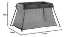 Lit parapluie portable pour bébé 040980 avec matelas inclus pliable léger 6 kg dimensions 113x80x60 cm