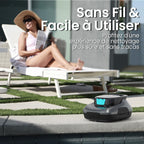 Robot de piscine sans fil Scuba SE pour nettoyage du fond avec autonomie 90 minutes stationnement automatique pour piscine hors sol jusqu'à 80 m²