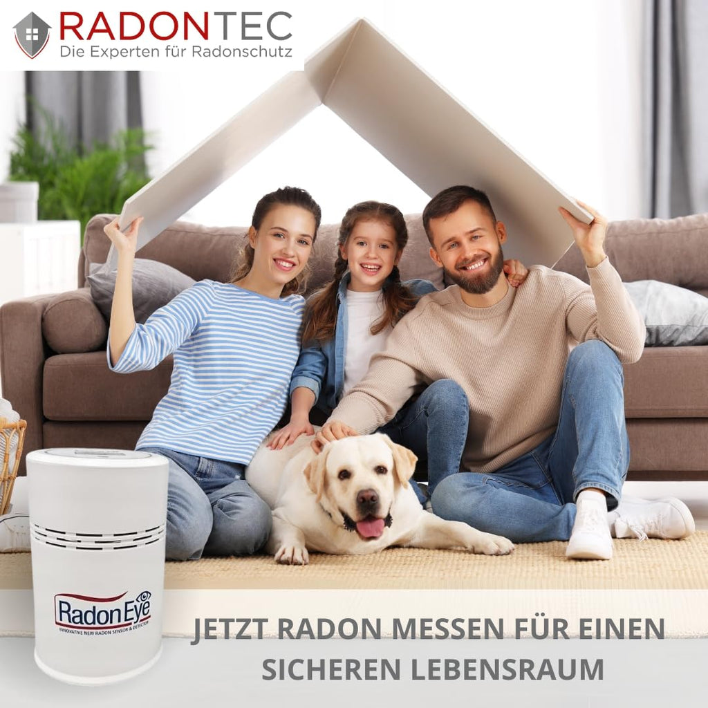 Digitales Radonmessgerät RadonEye RD200 für Zuhause, Keller und Arbeitsplatz mit Echtzeitmessung, App und Langzeitmessung
