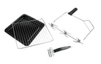 Back & Grill Ofen BG 1805/E, 42 Liter Edelstahl, 7 Heizarten, 80-230 °C, mit Drehspieß und Zubehör