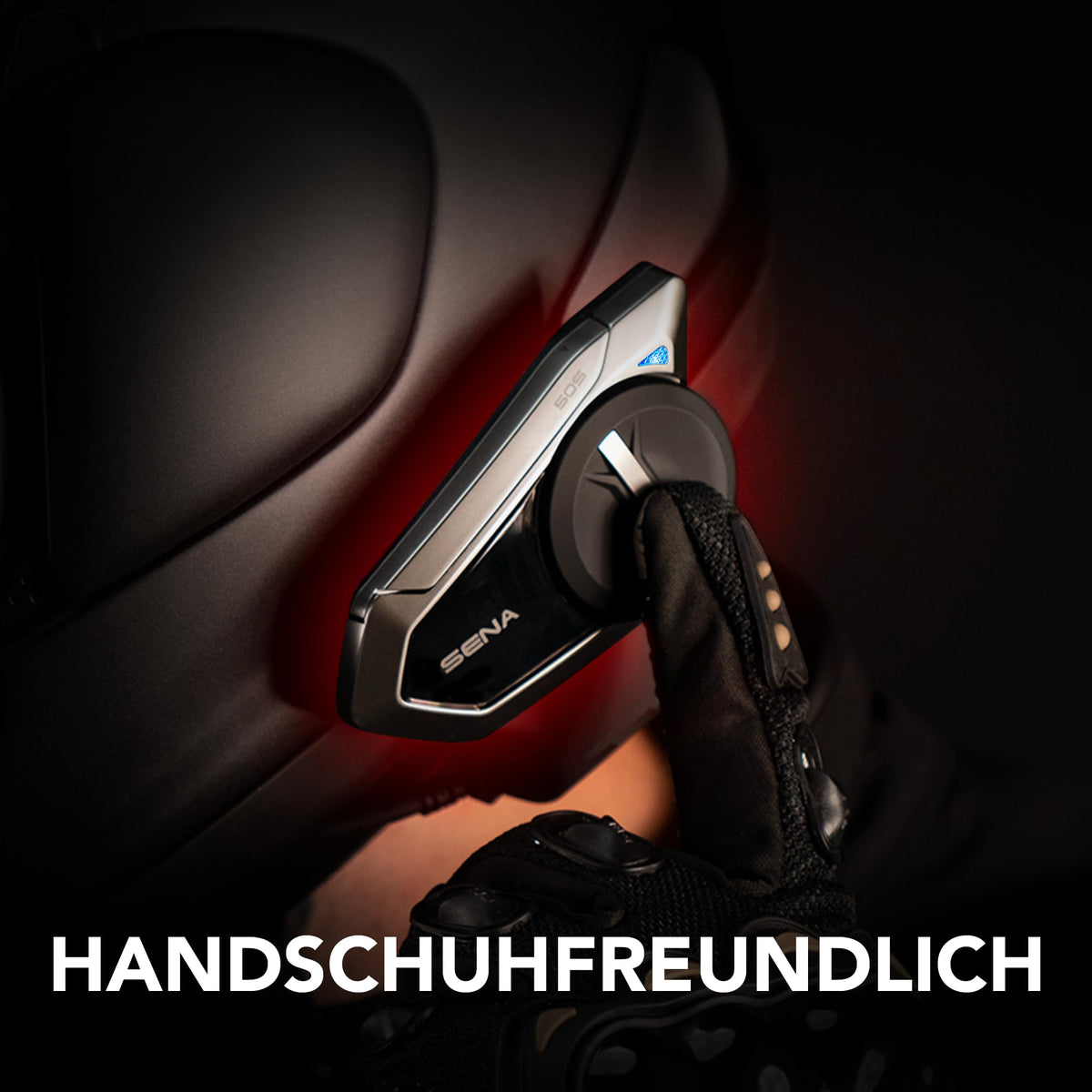 Motorrad Bluetooth Headset mit Drehrad und Sound by Harman Kardon, Mesh Intercom und Premium Mikrofon