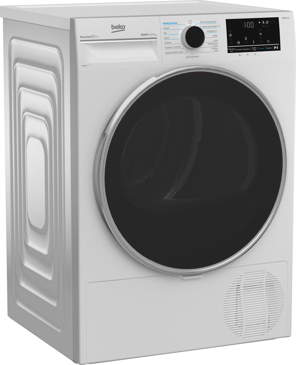 Wärmepumpentrockner B5T4824IF 8 kg Frontlader mit Dampffunktion und AquaWave Schontrommel Weiß