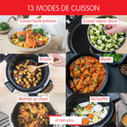 Multicuiseur intelligent Cookeo Touch Wifi 6L haute pression avec écran tactile 250 recettes intégrées