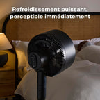 Ventilateur sans fil 2 en 1 sur pied et de table DUOCOOL Smart avec batterie rechargeable 45 h 5 vitesses mode Turbo télécommande et application
