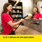 Nettoyeur vapeur SC 3 Deluxe 1900W pression vapeur 3,5 bar réservoir 1L avec kit nettoyage sol et buses