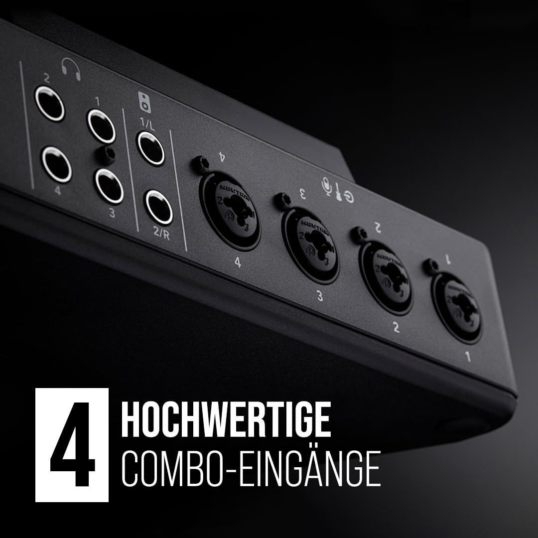 Podcast Produktionsstudio Pro II 9 Kanäle 4 Combo-Eingänge Dual USB-C Bluetooth 8 SMART Pads