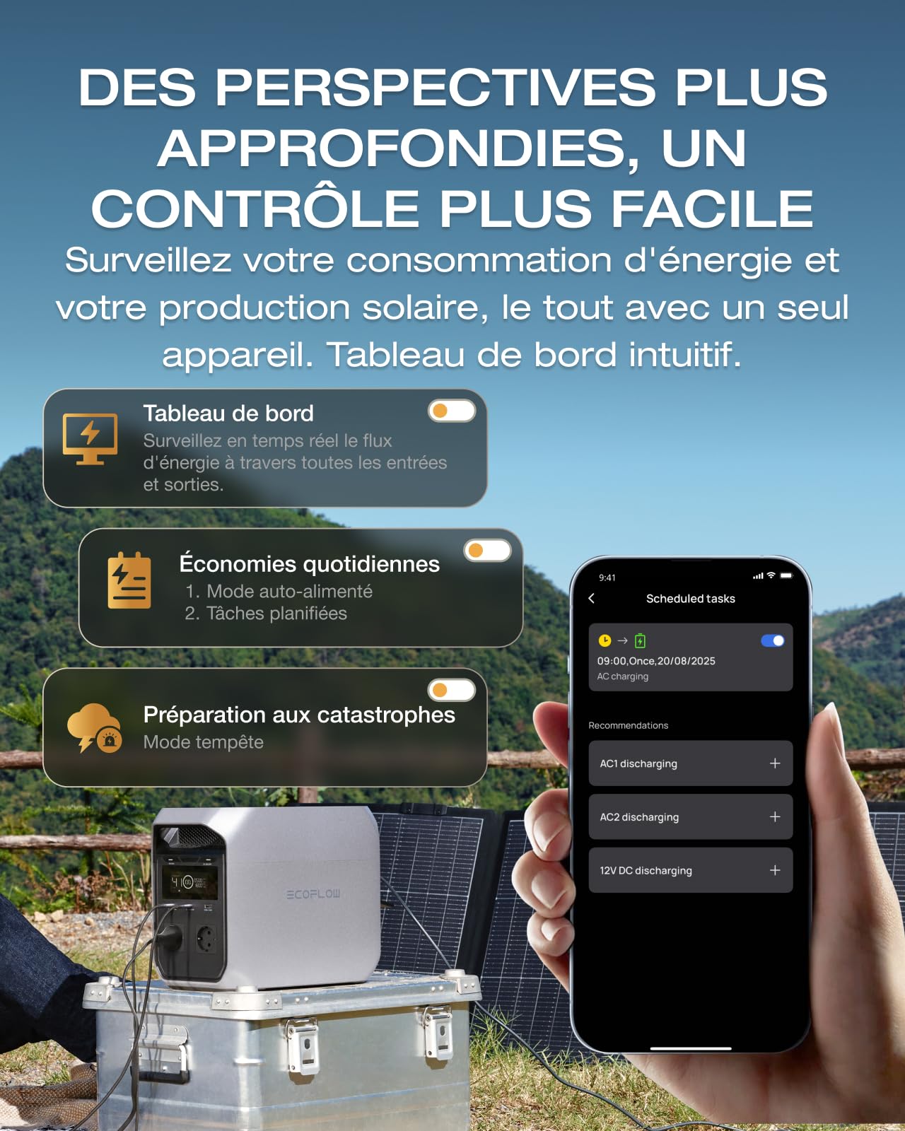 Station électrique portable Delta 3 Classic 1024 Wh batterie LiFePO4 puissance de sortie 1800 W