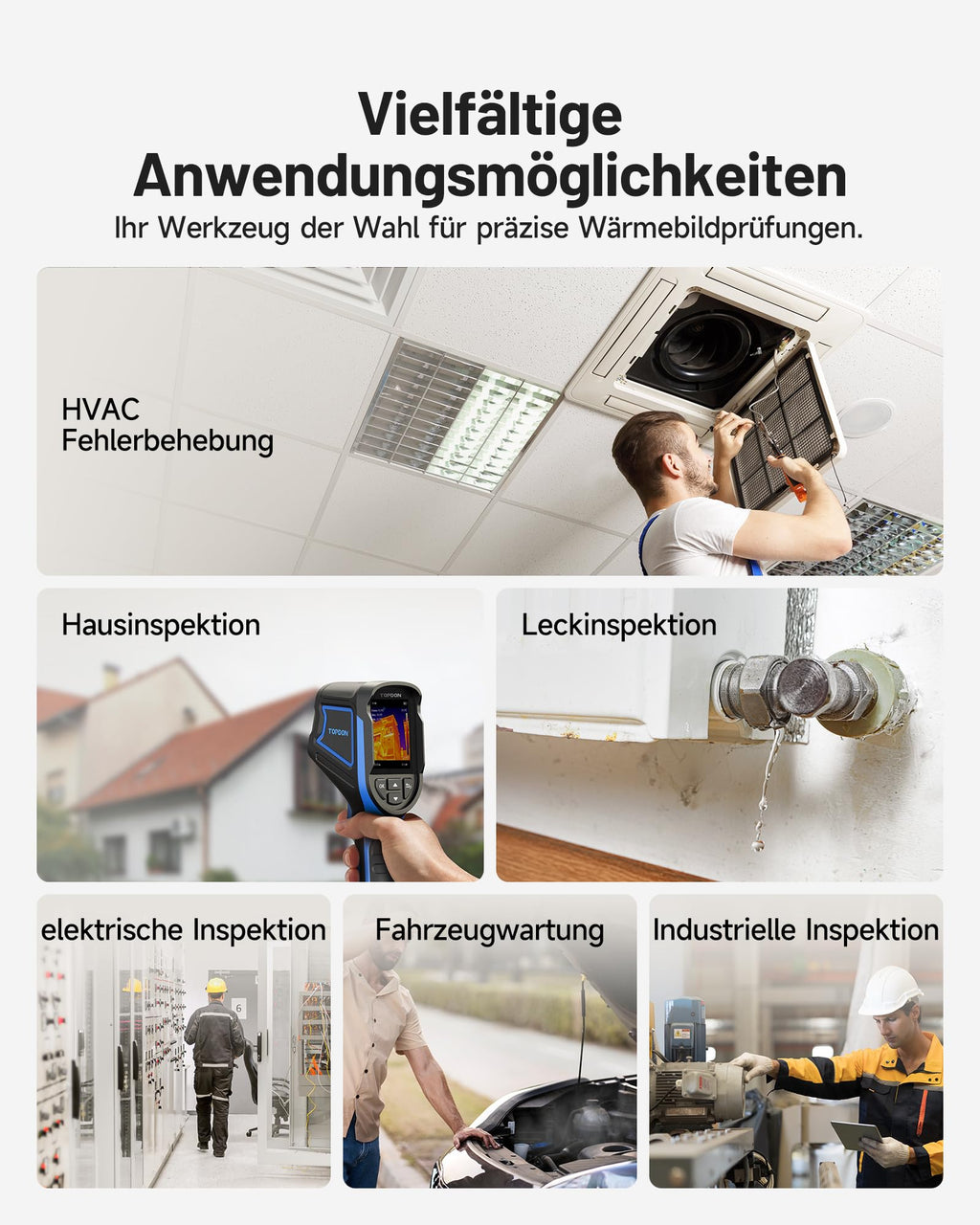 Wärmebildkamera TC004 Mini-A mit 240x240 TISR IR-Auflösung und 15 Stunden Akkulaufzeit