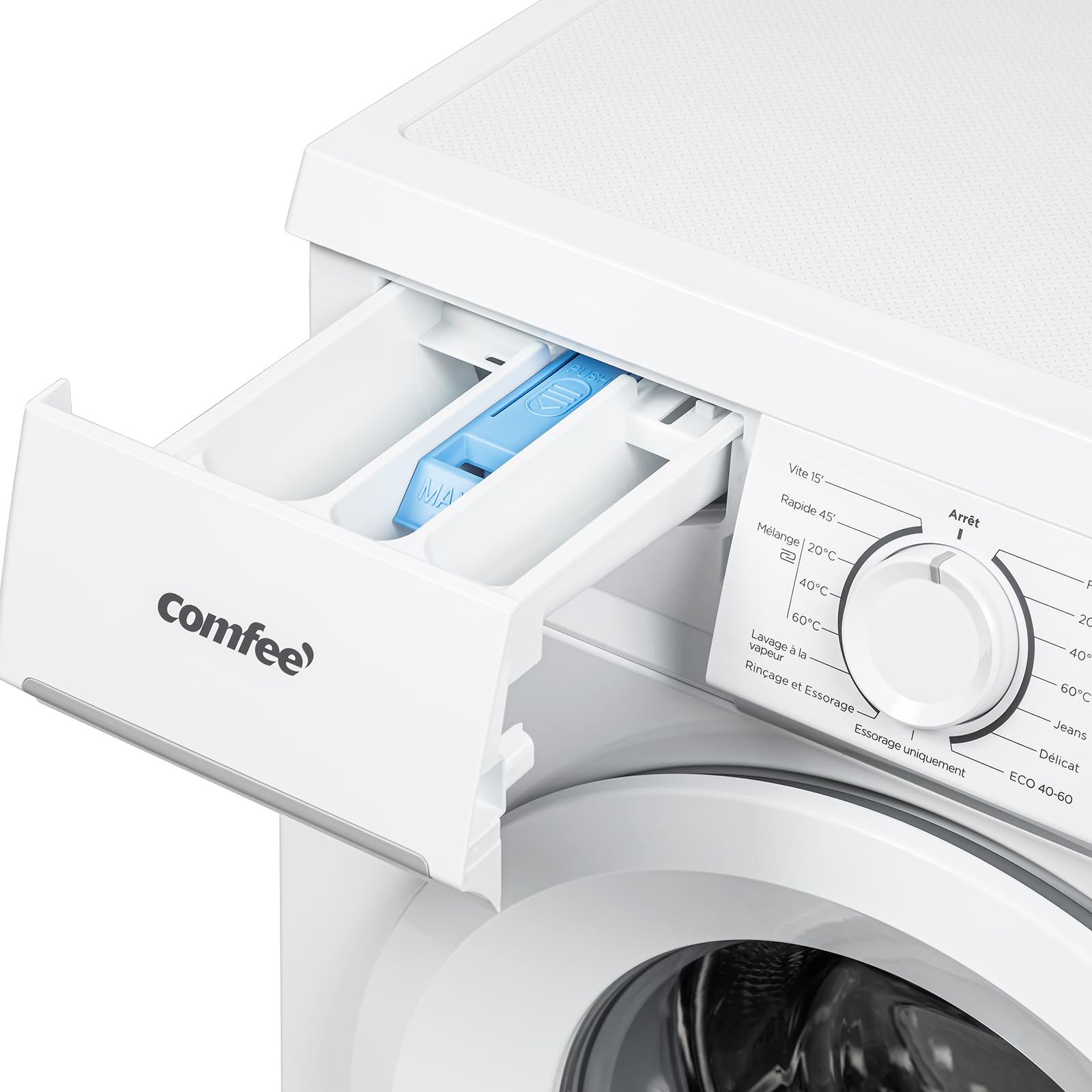 Lave-linge CFE12EW80/W-FR 8kg moteur BLDC 1400 tr/min classe énergétique A 15 programmes vapeur