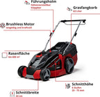 Akku-Rasenmäher GE-CM 43 Li M Kit mit 36 V, 43 cm Schnittbreite und 63 L Grasfangbehälter, inkl. 2x 4,0 Ah Akku und 2 Schnellladegeräte