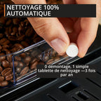 Krups Harmony, Machine espresso entièrement automatique avec buse vapeur, 4 boissons, Mousseur à lait manuel, Charbon, EA508BE0, Gris Coal