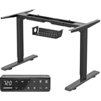 Höhenverstellbares Schreibtischgestell mit 2 Motoren, 72-120 cm, 100-180 cm Breite, 160 kg Tragkraft und 4 Memory-Steuerung