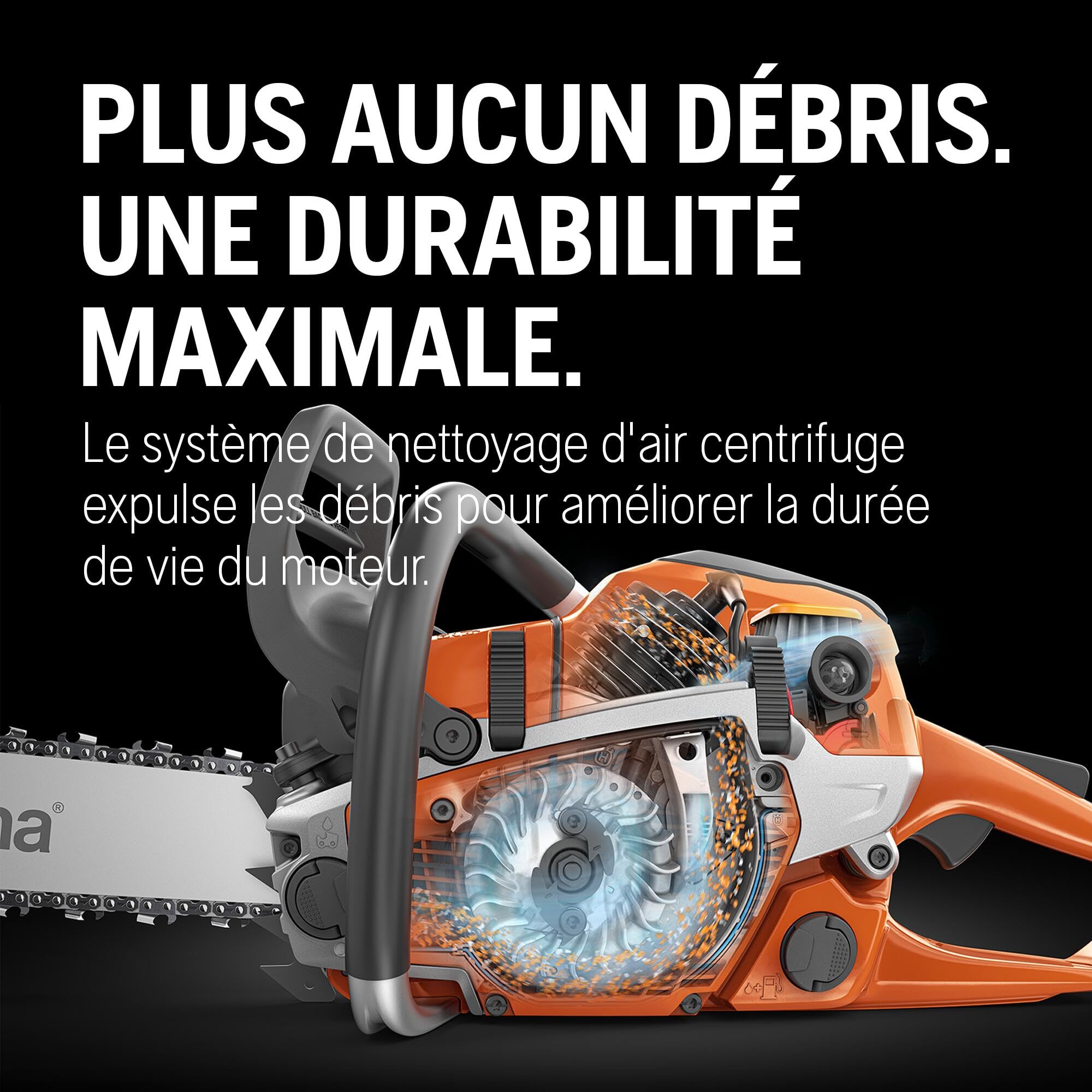 Tronçonneuse thermique 120 Mark II moteur X-Torq 38,2 cm³ guide 35 cm chaîne H37 modèle 967861903