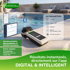 Testeur électronique de piscine photomètre 2.0 pour mesure du pH et du chlore avec 170 comprimés de test