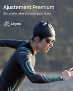 Casque à conduction osseuse OpenSwim Pro Bluetooth 5.4 IP68 avec stockage MP3 32 Go et autonomie 9 h