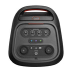 Enceinte portable Partybox Stage 320 avec son JBL Pro éclairage LED roulettes poignée télescopique et autonomie 18 h