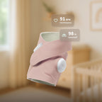 Babyüberwachungssocke mit App Dream Sock 0–18 Monate Herzfrequenz Sauerstoffwerte Schlaftracking Echtzeit-Benachrichtigungen Rosa