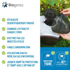 Piège anti moustiques extérieur électrique BG-Mosquitaire Season Pack avec recharge 6 mois alimentation secteur