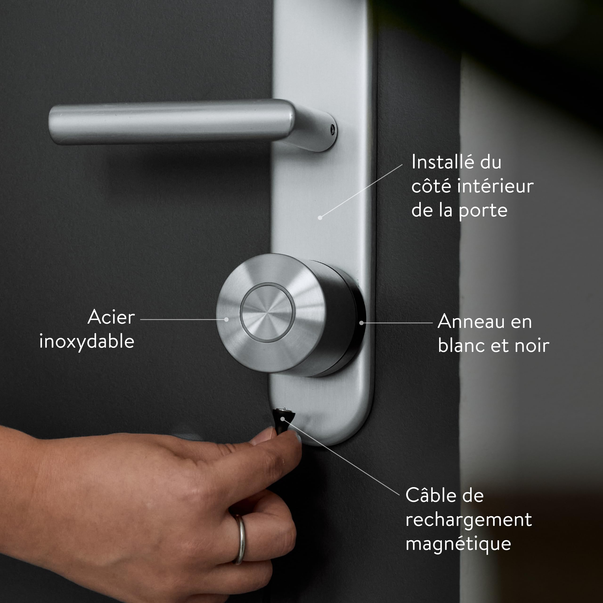 Serrure intelligente Smart Lock Ultra avec Bluetooth WiFi et Matter cylindre universel contrôle à distance et déverrouillage automatique