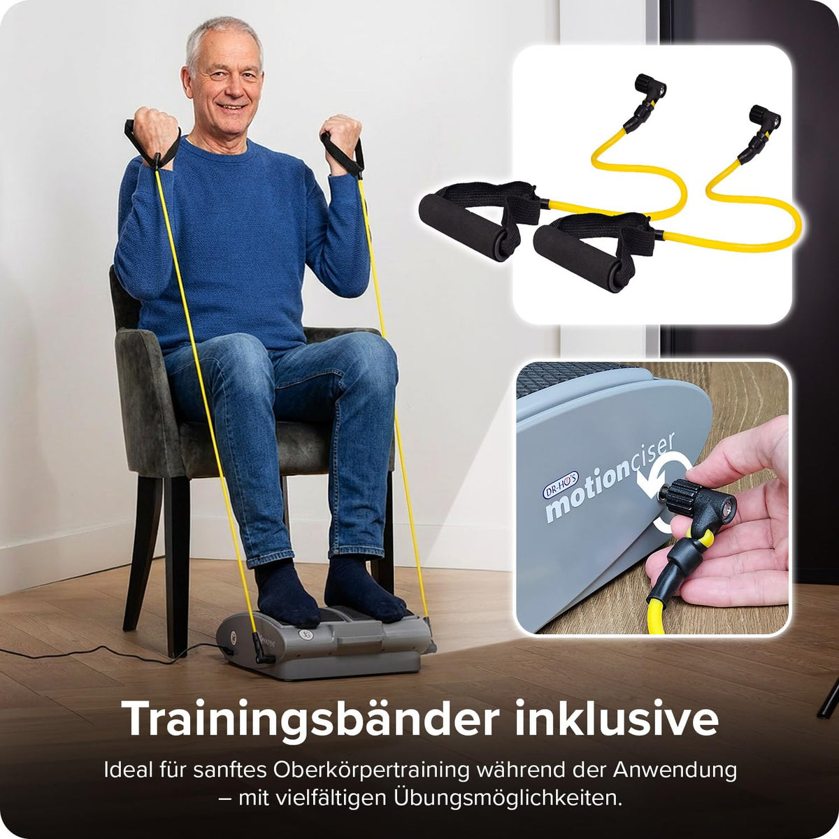 Elektrisches Fußmassagegerät MotionCiser Fit mit Gehsimulation, Vibration und Wärmetherapie, 10 Vibrationsstufen, 5 Wärmestufen, inkl. Fernbedienung