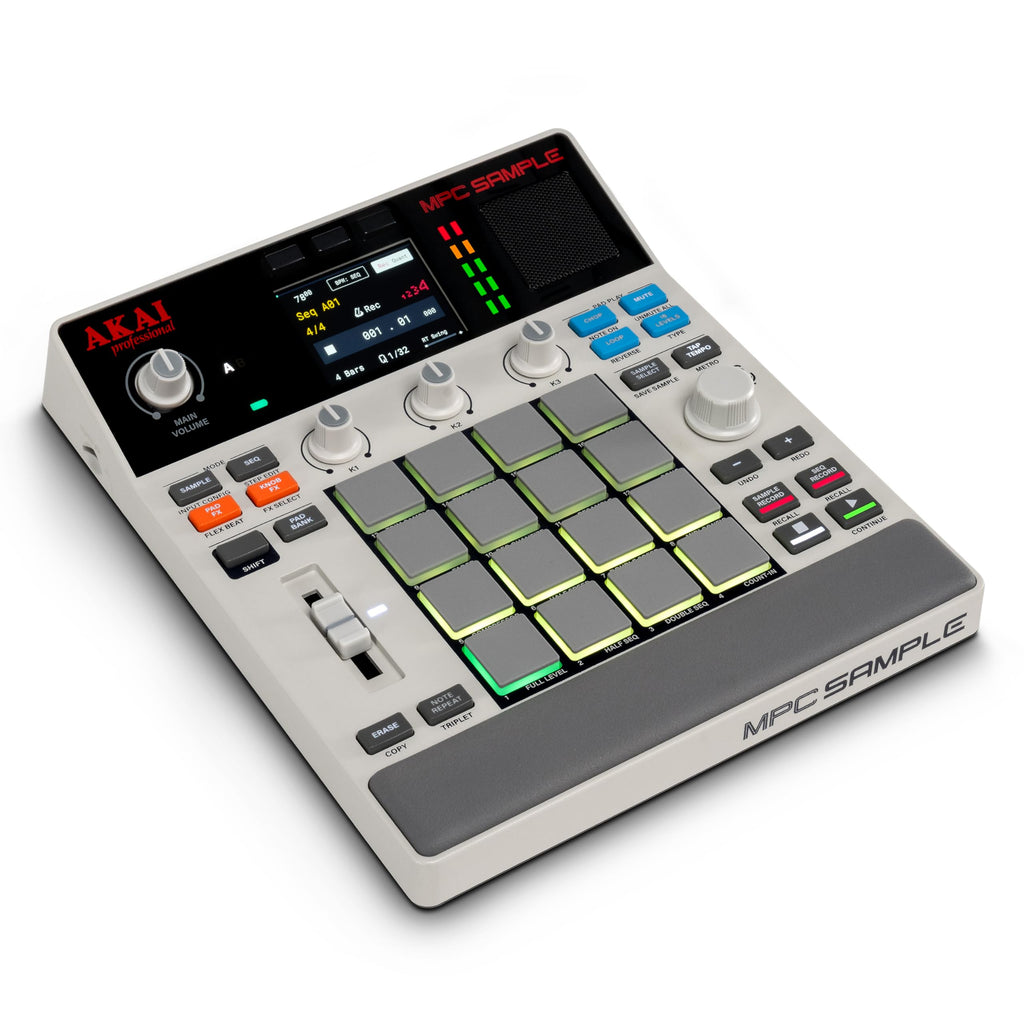 Tragbarer Sampler MPC Sample mit Akku, Lautsprecher und Mikrofon, 16 MPC-Pads und USB-C