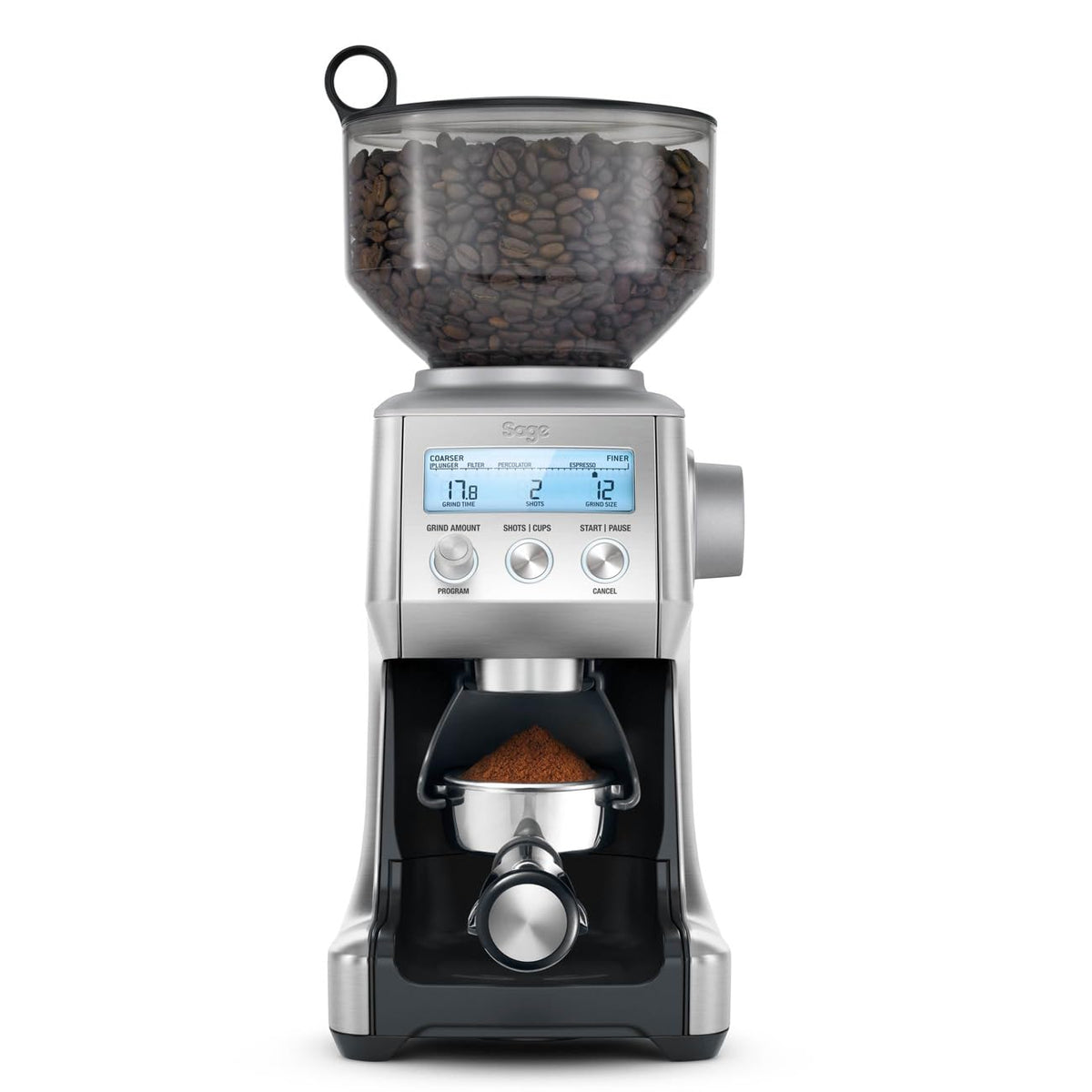 Kaffeemühle Smart Grinder Pro mit 60 Mahlgraden und iQ-Dosiertechnologie aus Edelstahl