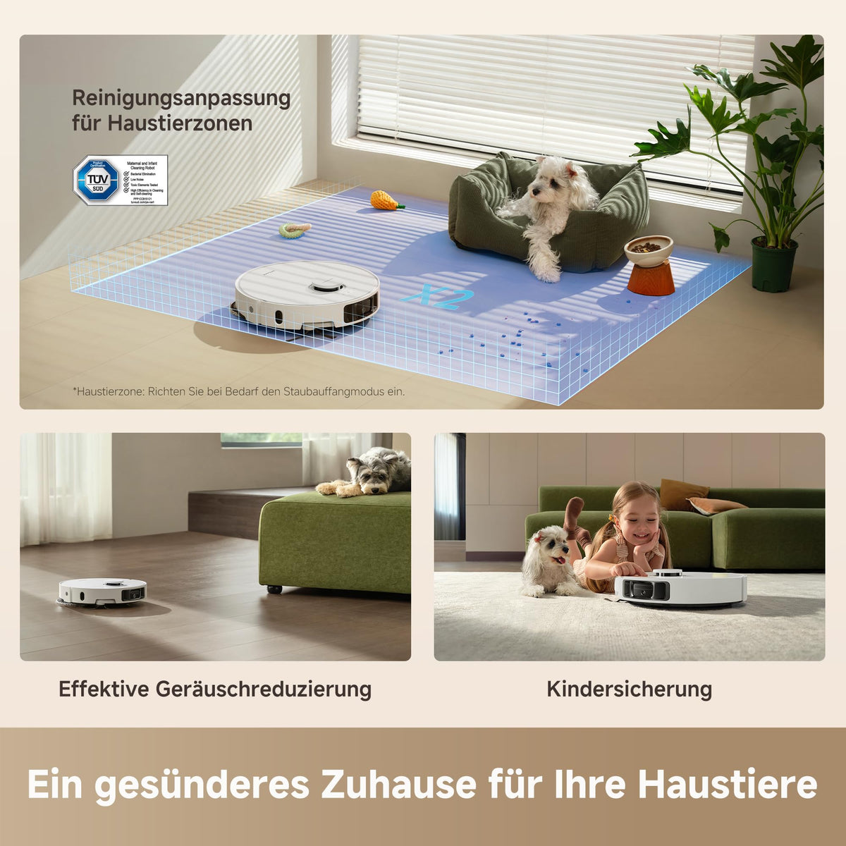 Saugroboter mit Wischfunktion L10s Ultra Gen 3 Kit 25.000 Pa, All-in-One-Station mit automatischer Reinigung und 200 ml Reinigungsflüssigkeit