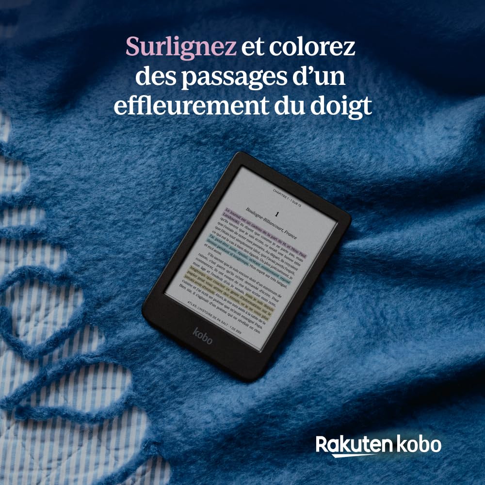 Liseuse eBook couleur Clara Colour écran E Ink Kaleido 3 6 pouces étanche avec stockage 16 Go