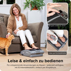 Elektrisches Fußmassagegerät MotionCiser Fit mit Gehsimulation, Vibration und Wärmetherapie, 10 Vibrationsstufen, 5 Wärmestufen, inkl. Fernbedienung