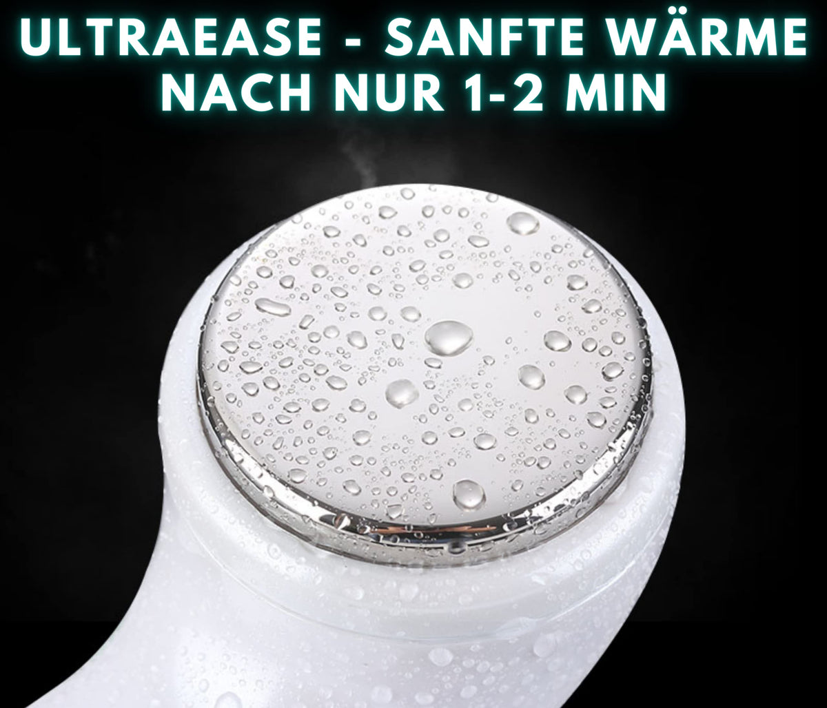 Kabelloses Ultraschallgerät für Zuhause mit Wärme, 3 Intensitätsstufen und Auto-Timer, inkl. Ladestation und Audio-Entspannungsübungen