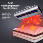 Milbensauger BX7 Pro mit 700 W, UV-C-Licht und Ultraschall, 16 kPa Absaugung für Matratze, Sofa und Bett