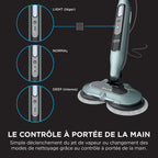 Balai vapeur Steam Mop S8201EUCP 1120W avec tampons rotatifs microfibres réservoir 350ml pour sols durs