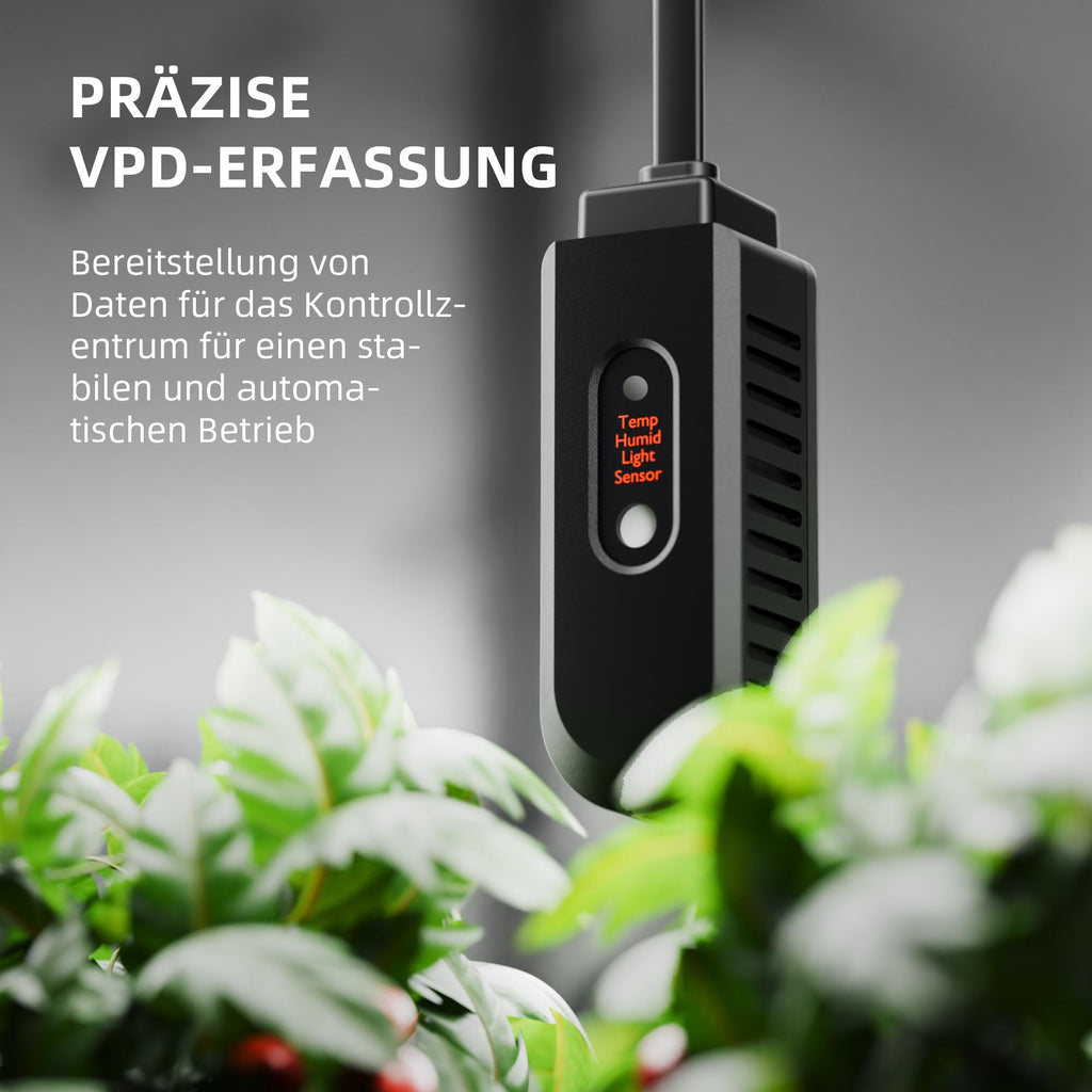 Luftentfeuchter 12 L/Tag für Growzelt, Indoor-Garten und Keller mit 2,1-L-Tank, Digitalanzeige und 24-Stunden-Timer