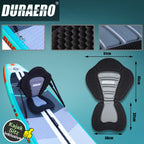 Planche SUP gonflable 330 x 76 x 15 cm avec siège kayak pagaie réglable 3 ailerons support caméra charge 150 kg