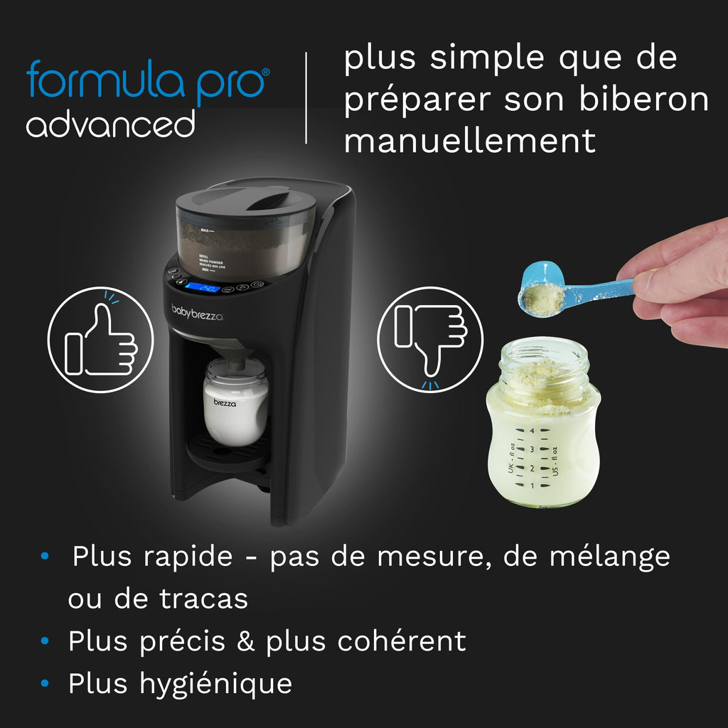Préparateur de biberons automatique Formula Pro Advanced préparation lait en poudre et eau réglable 60-300 ml