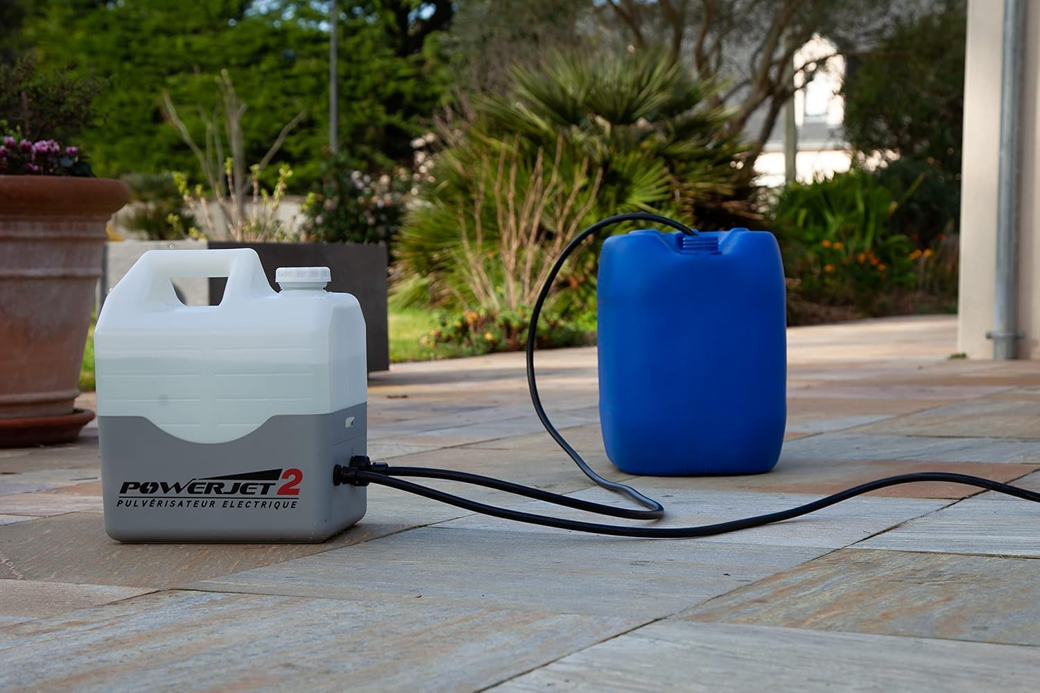 Pulvérisateur électrique PowerJet 2 12 V pompe 5,5 bar lance carbone 1,5 m 7 buses portée 10 m