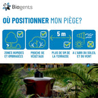 Piège anti moustiques extérieur électrique BG-Mosquitaire Season Pack avec recharge 6 mois alimentation secteur