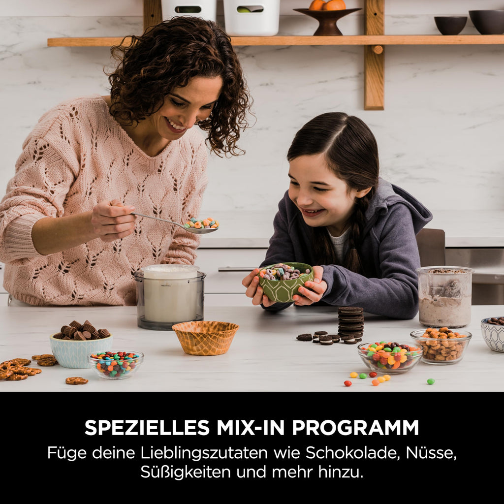 Eis- und Dessertmaschine CREAMi mit 7 Programmen 1,4 L 2 Dessertbehälter spülmaschinenfeste Teile
