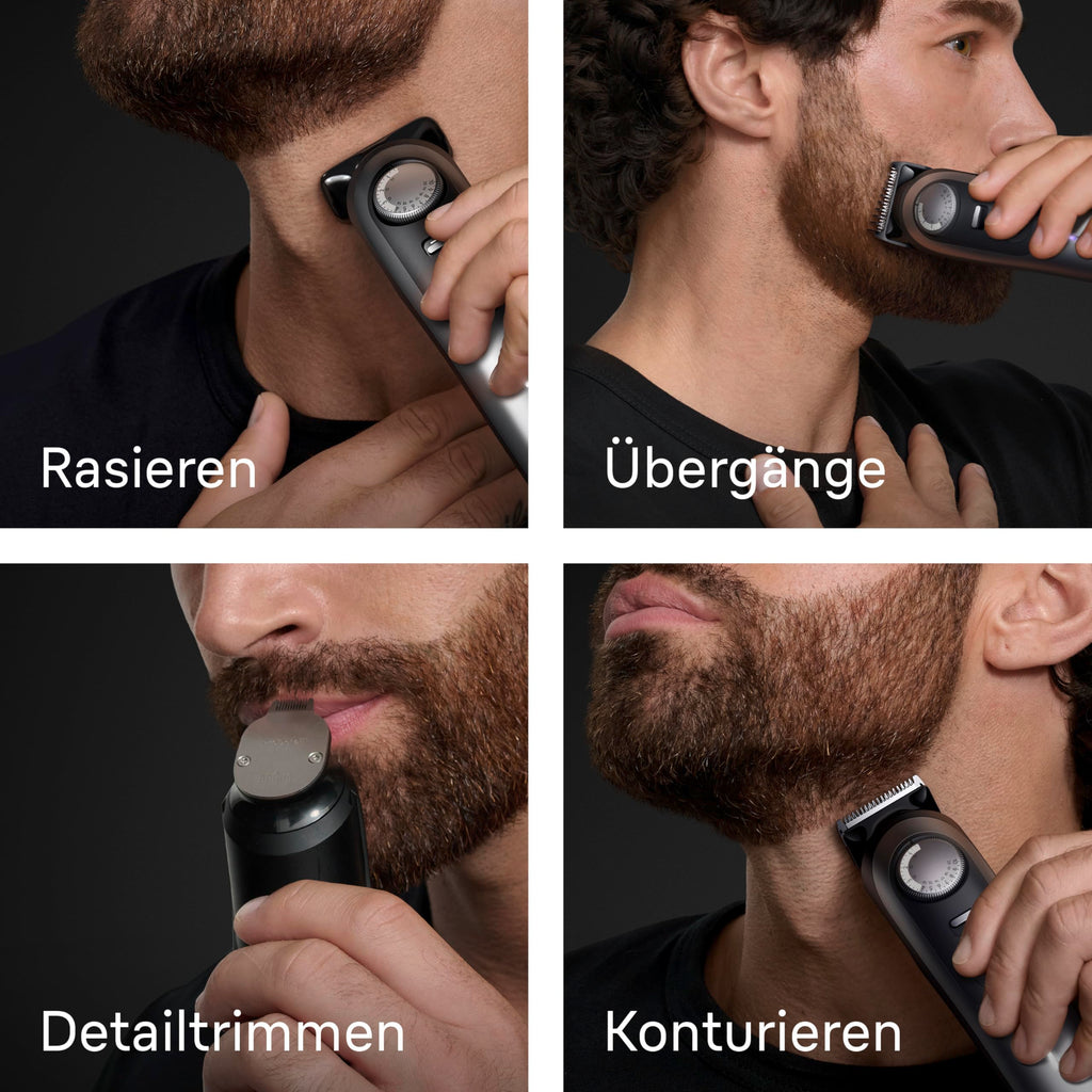 Kabelloser Barttrimmer Series 9 BT9545 für Herren mit PowerBoost, AutoSense und 52 Längeneinstellungen, Chrom