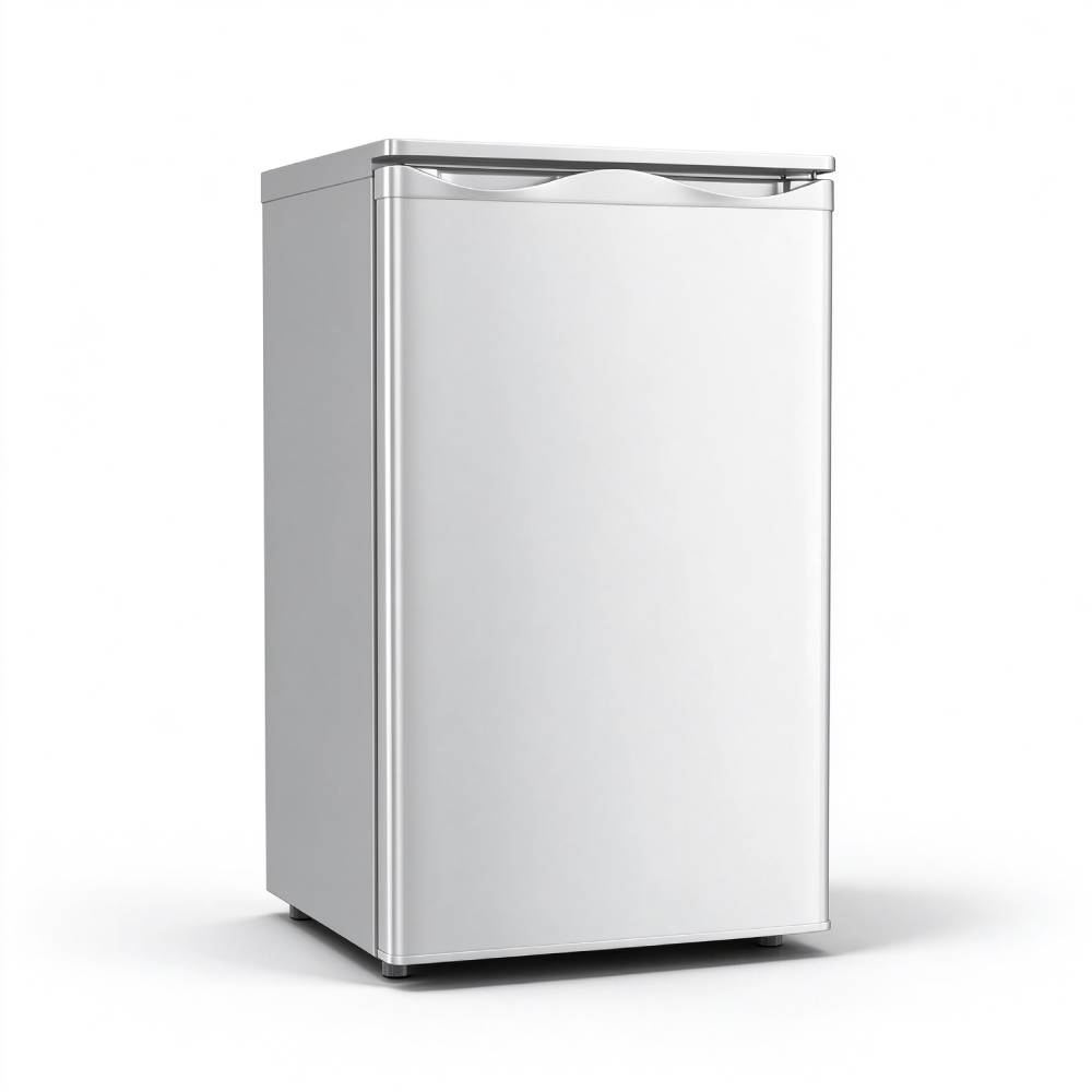 Klein-Gefrierschrank 73 L mit 4-Sterne-Gefrierfach, 3 Fächer und wechselbarem Türanschlag, silber