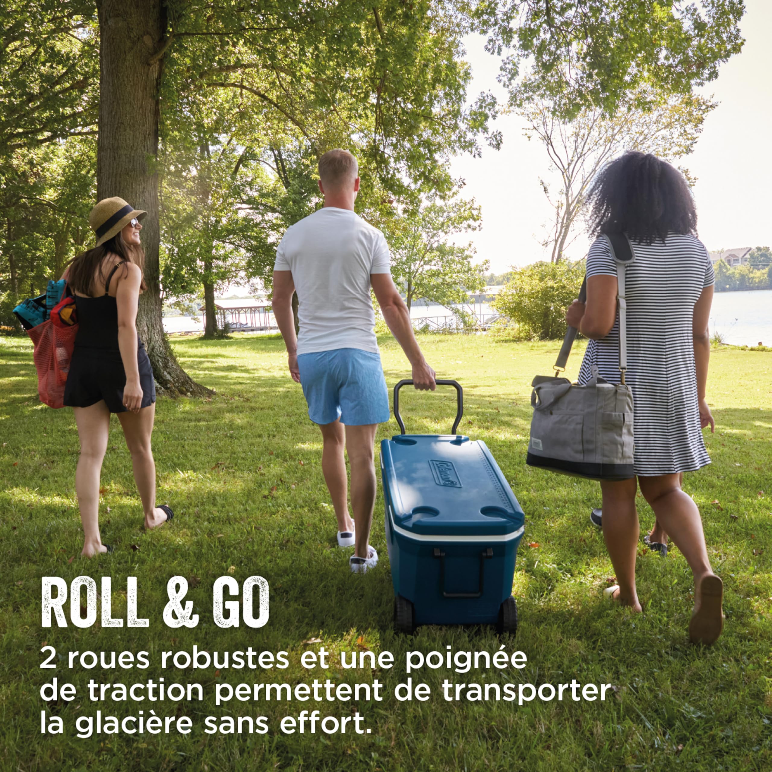 Glacière rigide portable Xtreme Cooler 94 L avec roues isolation en mousse PU