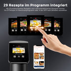 Sous Vide Garer Stick G330 mit WLAN, Präzisionskocher bis 90 °C, IPX7 wasserdicht, 1100 W, TFT-Touchdisplay und Timer