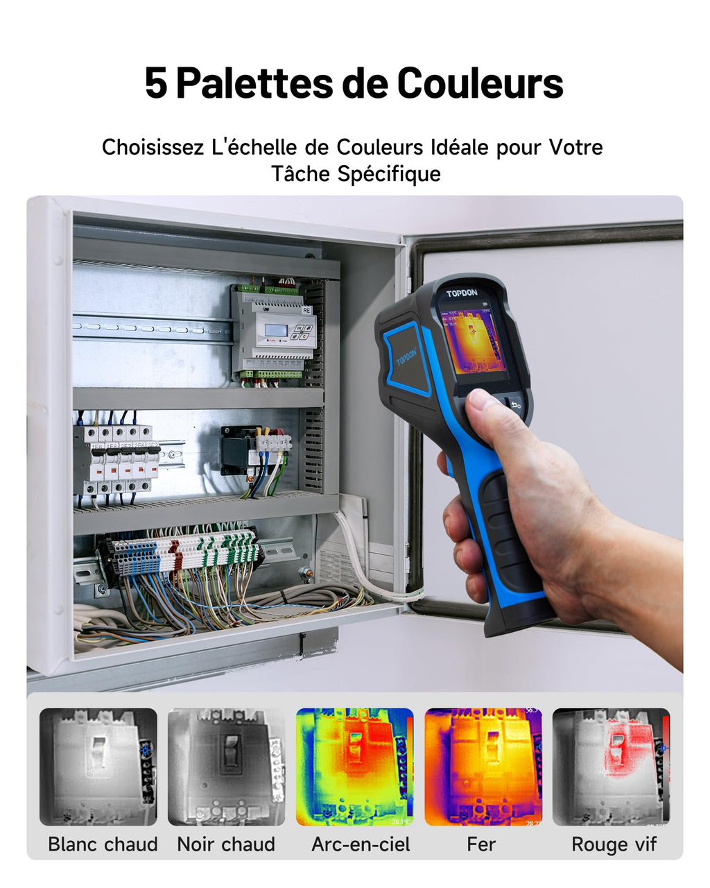 Caméra thermique infrarouge TC004 Mini 240x240 résolution IR avec mesure précise 25Hz batterie Lithium-ion
