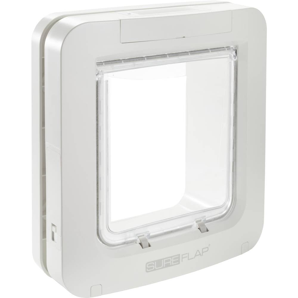 Chatière électronique pour chat et petit chien avec micropuce RFID ouverture sélective mode couvre-feu taille 178 x 170 mm