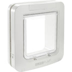 Chatière électronique pour chat et petit chien avec micropuce RFID ouverture sélective mode couvre-feu taille 178 x 170 mm