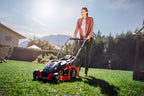 Akku-Rasenmäher GE-CM 43 Li M Kit mit 36 V, 43 cm Schnittbreite und 63 L Grasfangbehälter, inkl. 2x 4,0 Ah Akku und 2 Schnellladegeräte