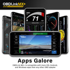 Scanner diagnostic auto OBD2 MX201 compatible iOS Android Windows avec lecture des données en temps réel