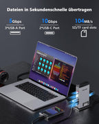 Dockingstation mit DisplayLink für Dreifach-Display, 3x HDMI und 2x DisplayPort, 4K bei 60 Hz